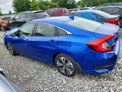 Drugie zdjęcie samochodu z przodu: 2018 HONDA CIVIC EXL VIN:JHMFC1F72JX027011 - miniatura