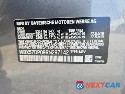 Zdjęcie 13 z 13 samochodu: 2024 BMW X3 XDRIVE30I VIN:WBX57DP09RN297142 - miniatura