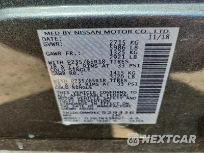 Zdjęcie 13 z 13 samochodu: 2019 INFINITI QX60 LUXE VIN:5N1DL0MM9KC529336 - miniatura