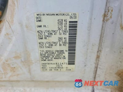 Zdjęcie 14 z 14 samochodu: 2020 NISSAN NV 2500 HD SV VIN:1N6BF0KY4LN811475 - miniatura
