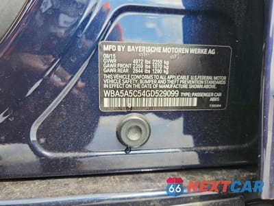 Zdjęcie 13 z 13 samochodu: 2016 BMW 528 I VIN:WBA5A5C54GD529099 - miniatura