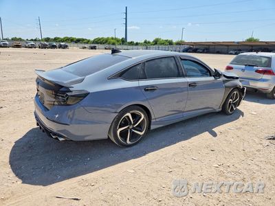Trzecie zdjęcie samochodu z tyłu: 2021 HONDA ACCORD SPORT VIN:1HGCV2F34MA001021 - miniatura