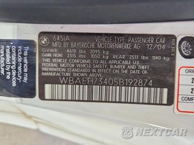 Zdjęcie 12 z 12 samochodu: 2005 BMW 645 CI AUTOMATIC VIN:WBAEH73405B192874 - miniatura