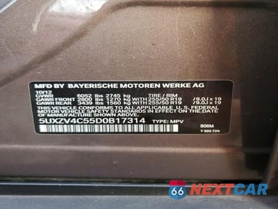 Zdjęcie 13 z 13 samochodu: 2013 BMW X5 XDRIVE35I VIN:5UXZV4C55D0B17314 - miniatura