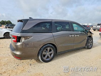 Trzecie zdjęcie samochodu z tyłu: 2021 HONDA ODYSSEY EX VIN:5FNRL6H50MB019155 - miniatura