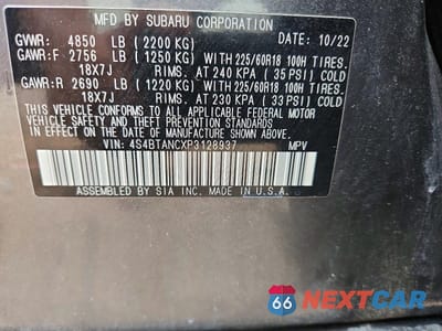 Zdjęcie 13 z 13 samochodu: 2023 SUBARU OUTBACK LIMITED VIN:4S4BTANCXP3128937 - miniatura