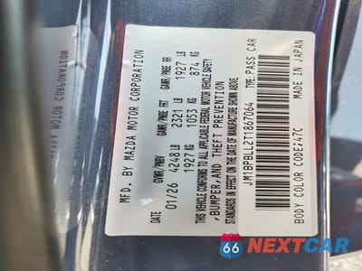 Zdjęcie 12 z 12 samochodu: 2026 MAZDA 3 PREFERRED VIN:JM1BPBLL2T1867064 - miniatura