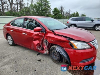 Czwarte zdjęcie samochodu z boku: 2014 NISSAN SENTRA S VIN:3N1AB7AP8EY241534 - miniatura