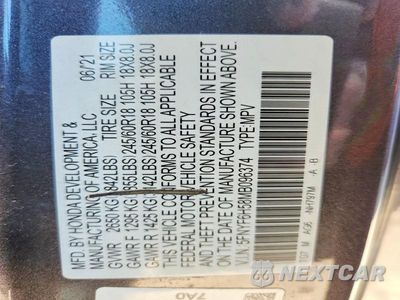 Zdjęcie 13 z 13 samochodu: 2021 HONDA PILOT EXL VIN:5FNYF6H58MB096374 - miniatura