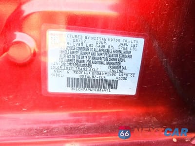 Zdjęcie 12 z 12 samochodu: 2017 NISSAN VERSA 1.6 S VIN:3N1CN7AP6HL886491 - miniatura