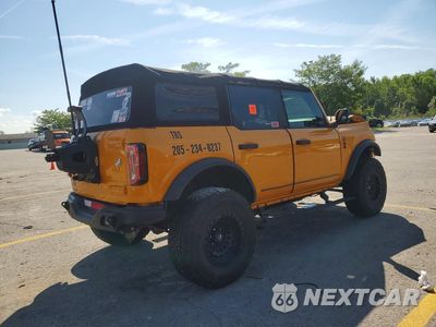 Trzecie zdjęcie samochodu z tyłu: 2021 FORD BRONCO BASE/BIG BEND/BLACK DIAMOND/OU VIN:1FMEE5DH6MLA63608 - miniatura