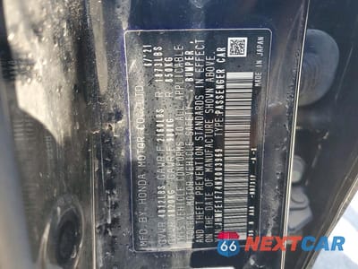 Zdjęcie 12 z 12 samochodu: 2022 HONDA CIVIC EX VIN:JHMFE1F74NX003969 - miniatura