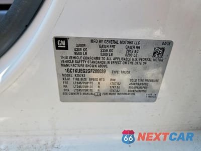 Zdjęcie 12 z 12 samochodu: 2016 CHEVROLET SILVERADO K2500 HEAVY DUTY VIN:1GC1KUEG2GF200039 - miniatura