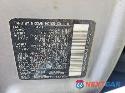 Zdjęcie 13 z 13 samochodu: 2011 NISSAN JUKE S VIN:JN8AF5MV9BT020209 - miniatura