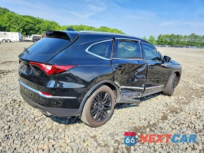 Trzecie zdjęcie samochodu z tyłu: 2023 ACURA MDX ADVANCE VIN:5J8YE1H89PL043542 - miniatura