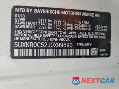 Zdjęcie 14 z 14 samochodu: 2018 BMW X5 XDRIVE35I VIN:5UXKR0C52J0X99690 - miniatura