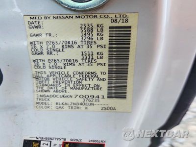 Zdjęcie 12 z 12 samochodu: 2019 NISSAN FRONTIER SV V6 VIN:1N6AD0CU6KN700941 - miniatura