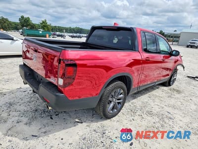 Trzecie zdjęcie samochodu z tyłu: 2021 HONDA RIDGELINE SPORT VIN:5FPYK3F12MB009120 - miniatura