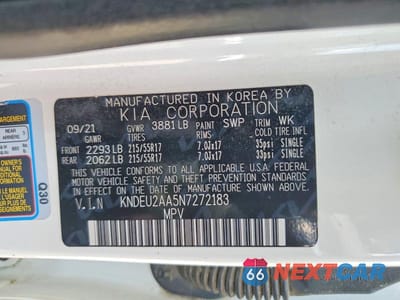 Zdjęcie 12 z 12 samochodu: 2022 KIA SELTOS S VIN:KNDEU2AA5N7272183 - miniatura