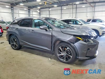 Czwarte zdjęcie samochodu z boku: 2019 LEXUS RX 450H BASE VIN:2T2BGMCA0KC033181 - miniatura