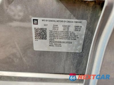 Zdjęcie 12 z 12 samochodu: 2018 CHEVROLET IMPALA LT VIN:2G1105S39J9137723 - miniatura