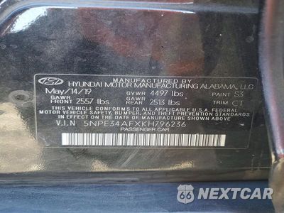 Zdjęcie 13 z 13 samochodu: 2019 HYUNDAI SONATA SPORT VIN:5NPE34AFXKH796236 - miniatura