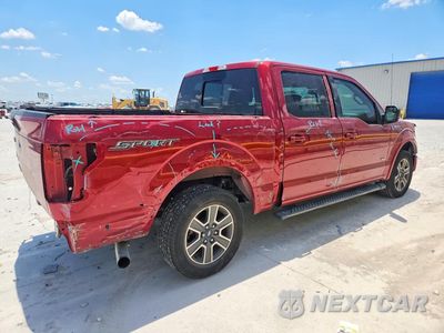 Trzecie zdjęcie samochodu z tyłu: 2016 FORD F150 SUPERCREW VIN:1FTEW1CP6GKF63409 - miniatura
