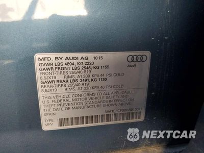 Zdjęcie 12 z 12 samochodu: 2016 AUDI Q3 PREMIUM PLUS VIN:WA1EFCFS0GR010011 - miniatura