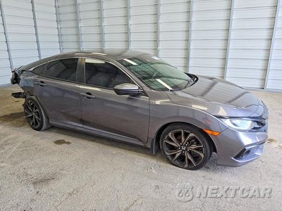 Czwarte zdjęcie samochodu z boku: 2021 HONDA CIVIC SPORT VIN:19XFC2F84ME000803 - miniatura