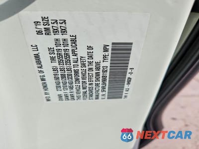 Zdjęcie 13 z 13 samochodu: 2019 HONDA ODYSSEY ELITE VIN:5FNRL6H96KB119213 - miniatura