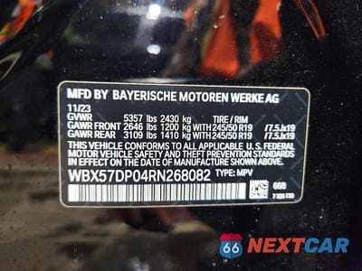 Zdjęcie 13 z 13 samochodu: 2024 BMW X3 XDRIVE30I VIN:WBX57DP04RN268082 - miniatura