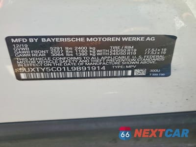 Zdjęcie 13 z 13 samochodu: 2020 BMW X3 XDRIVE30I VIN:5UXTY5C01L9B91914 - miniatura