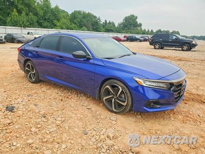 Czwarte zdjęcie samochodu z boku: 2021 HONDA ACCORD SPORT VIN:1HGCV1F3XMA124574 - miniatura
