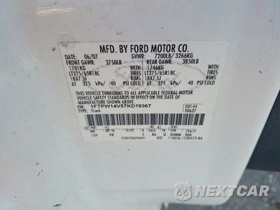 Zdjęcie 12 z 12 samochodu: 2007 FORD F150 SUPERCREW VIN:1FTPW14V57KD19367 - miniatura