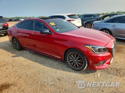 Czwarte zdjęcie samochodu z boku: 2018 GENESIS G80 SPORT VIN:KMHGN4JB4JU262410 - miniatura