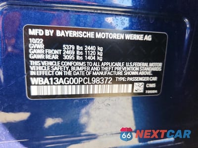 Zdjęcie 12 z 12 samochodu: 2023 BMW 530E VIN:WBA13AG00PCL98372 - miniatura