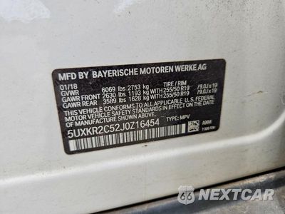 Zdjęcie 12 z 12 samochodu: 2018 BMW X5 SDRIVE35I VIN:5UXKR2C52J0Z16454 - miniatura