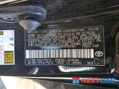 Zdjęcie 12 z 12 samochodu: 2015 TOYOTA PRIUS TWO VIN:JTDKN3DU3F0434981 - miniatura