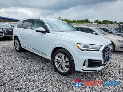Czwarte zdjęcie samochodu z boku: 2020 AUDI Q7 PREMIUM PLUS VIN:WA1LJAF78LD008181 - miniatura