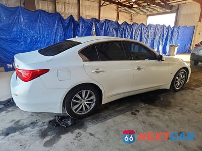 Trzecie zdjęcie samochodu z tyłu: 2015 INFINITI Q50 VIN:JN1BV7AR0FM394586 - miniatura