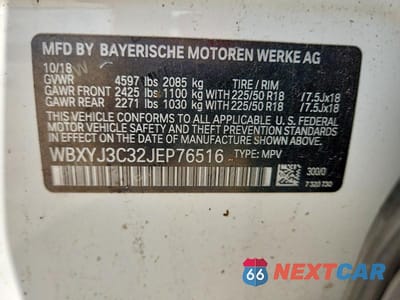 Zdjęcie 12 z 12 samochodu: 2018 BMW X2 SDRIVE28I VIN:WBXYJ3C32JEP76516 - miniatura