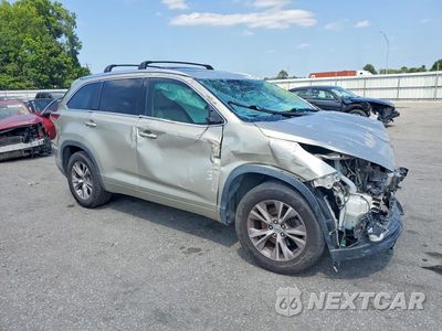 Czwarte zdjęcie samochodu z boku: 2014 TOYOTA HIGHLANDER XLE VIN:5TDKKRFH0ES005451 - miniatura