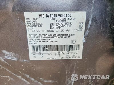 Zdjęcie 14 z 14 samochodu: 2014 FORD EXPLORER LIMITED VIN:1FM5K8F8XEGB42684 - miniatura