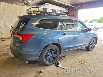 Trzecie zdjęcie samochodu z tyłu: 2021 HONDA PILOT SE VIN:5FNYF5H20MB001466 - miniatura