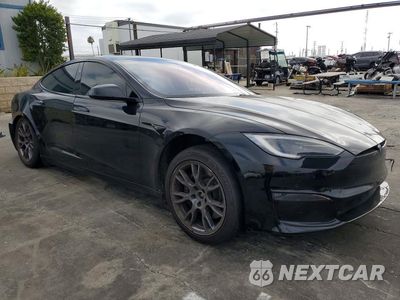 Czwarte zdjęcie samochodu z boku: 2022 TESLA MODEL S VIN:5YJSA1E50NF491789 - miniatura