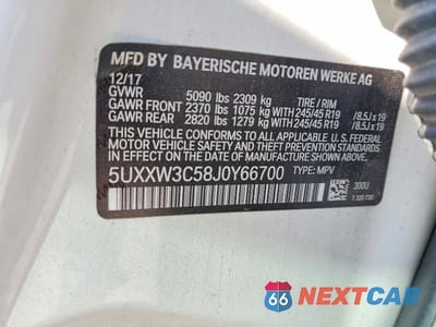 Zdjęcie 14 z 14 samochodu: 2018 BMW X4 XDRIVE28I VIN:5UXXW3C58J0Y66700 - miniatura