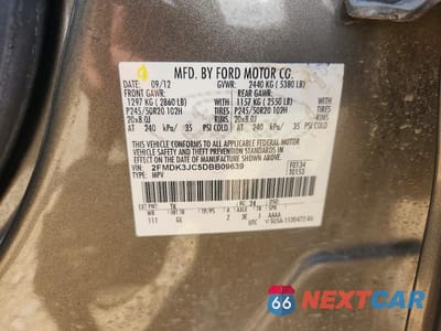 Zdjęcie 13 z 13 samochodu: 2013 FORD EDGE SEL VIN:2FMDK3JC5DBB09639 - miniatura