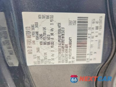Zdjęcie 13 z 13 samochodu: 2010 FORD EXPLORER XLT VIN:1FMEU7DE1AUB02471 - miniatura