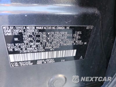 Zdjęcie 13 z 13 samochodu: 2013 TOYOTA RAV4 LIMITED VIN:2T3DFREV7DW010065 - miniatura