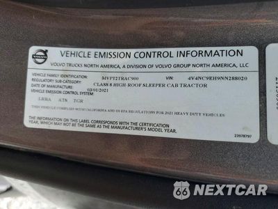Zdjęcie 12 z 13 samochodu: 2022 VOLVO VNL SEMI TRUCK VIN:4V4NC9EH9NN288020 - miniatura